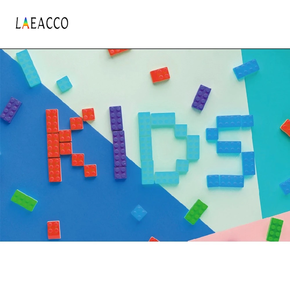

Laeacco Baby Toy Backdrop Puzzle Lego Portrait Photography Background Customized Photographic Backdrops For Photo Studio