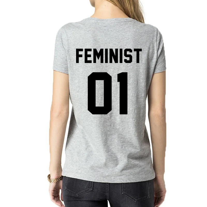 Дропшиппинг Feminist 01 рубашка Феминистская футболка повседневные топы с короткими