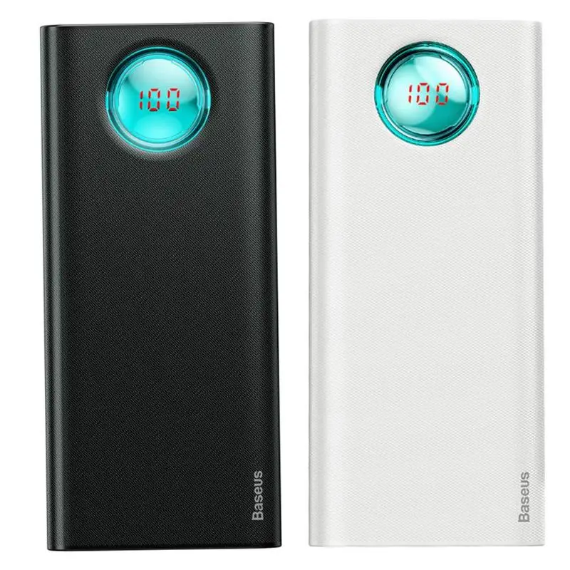 

Baseus Type-C Micro USB 20000mAh Power Bank Digital Display PD3.0 QC3.0 External Battery Powerbank for iPhone Moble Phone