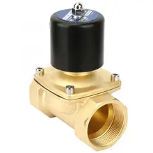 Шаровой клапан с приводом DN50 латунь нормально замкнутый Электрический электромагнитный клапан для воды нефтяной газ DC24V электромагнитный клапан