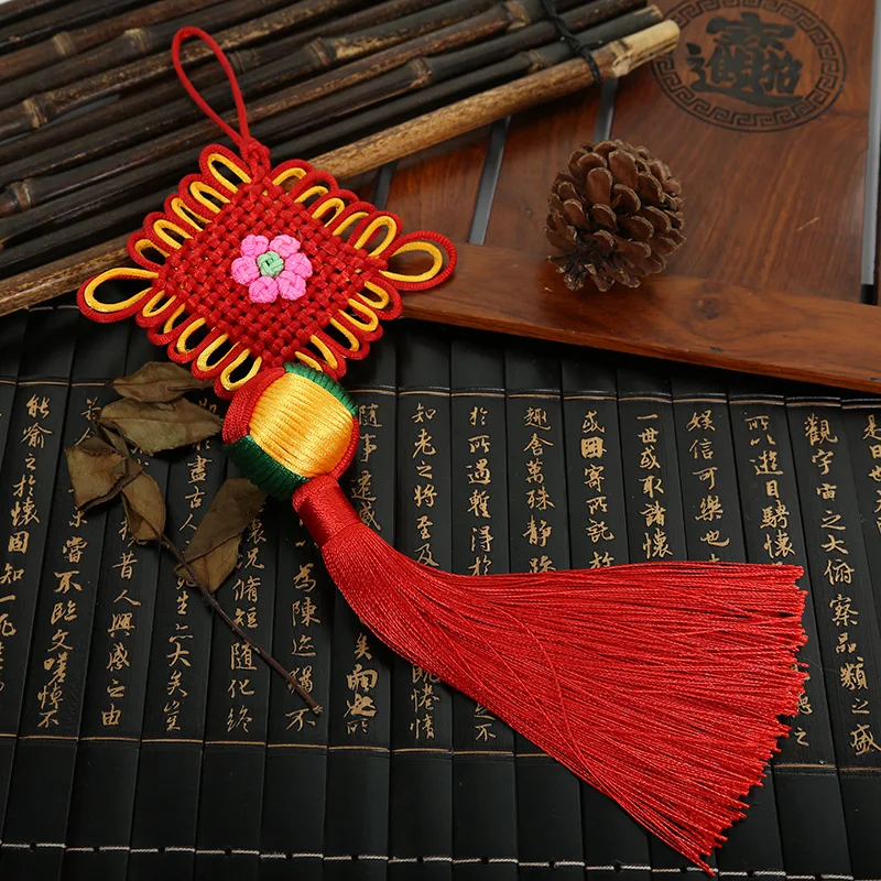 10 Pcs Polyester Chinese Knots Knotting Tassel Blessing Lucky Gifts Fringe for Curtains Trim Pendant Decoration | Дом и сад
