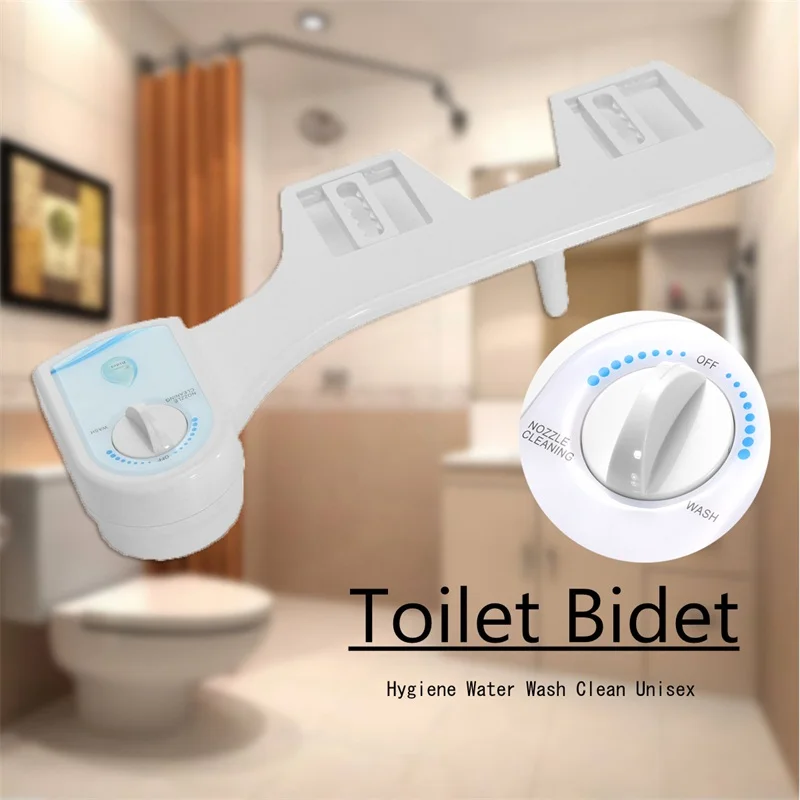 Non Electric Bathroom Toilet Seat Bidet Spray Nozzle Cold Water ABS