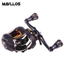 Mavllos большой Профиля Baitcasting Reel левой и правой руки 16BB 6.3: 1 Наживка литья Катушка морской Алюминий глубокий "песочные часы" Рыбалка катушка