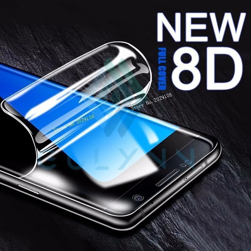8D полное покрытие защита экрана мягкая пленка для Samsung A6 A8 J4 J6 Plus 2018 HD Гидрогелевая