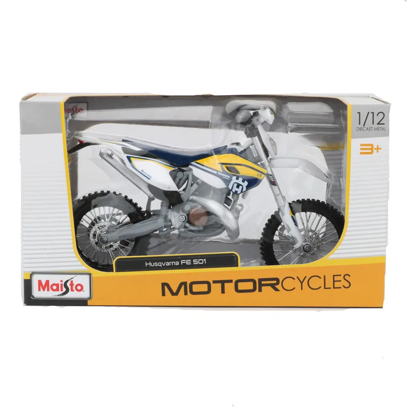Maisto 1/12 HUSQVARNA première édition 501 Racing Moto Modèle Moto affichage Toys