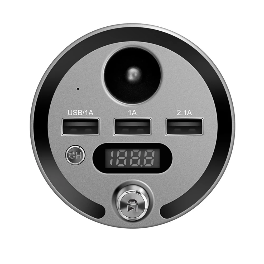 Многофункциональный автомобильный mp3 плеер Bluetooth fm передатчик чашка Hands Free