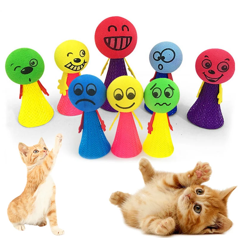 

Playing Toys Jumping for Cat Pet Cat Popular Funny Bouncing Toy Pet Accessories Bouncy Balls Toys Puppy High Quality 1PC Cat Toy