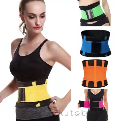 

Men Women Shapewear Sweat Belt Waist Cincher Trainer Trimmer Gym Body Shaper 6 Colours