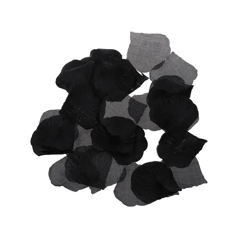

Lot 500 pcs Rose Flower Petal Confetti Wedding Party Table Deco Baptism BLACK