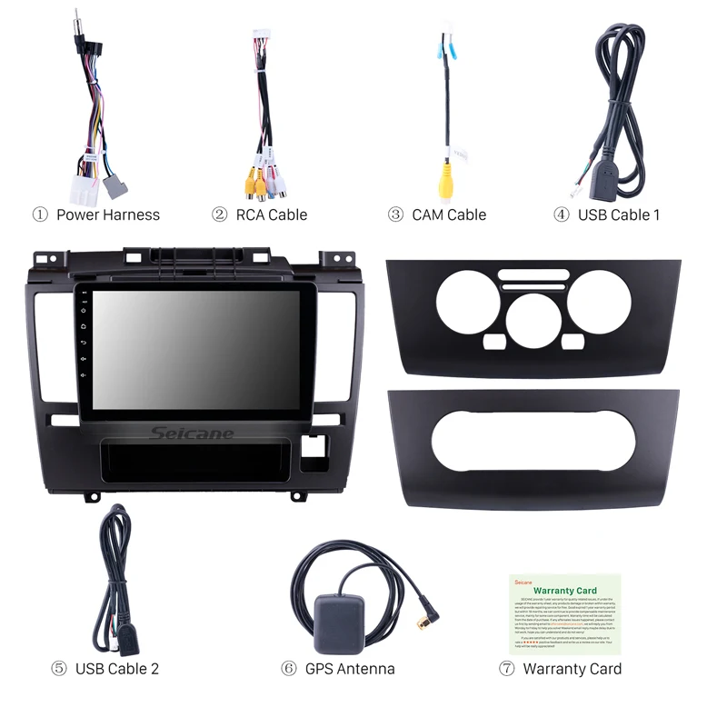 Top Seicane 9 inch for 2005-2010 Nissan Tiida Android 8.1 HD Touch Screen GPS Navigation Radio Bluetooth 3G Wifi Digital TV SWC 3