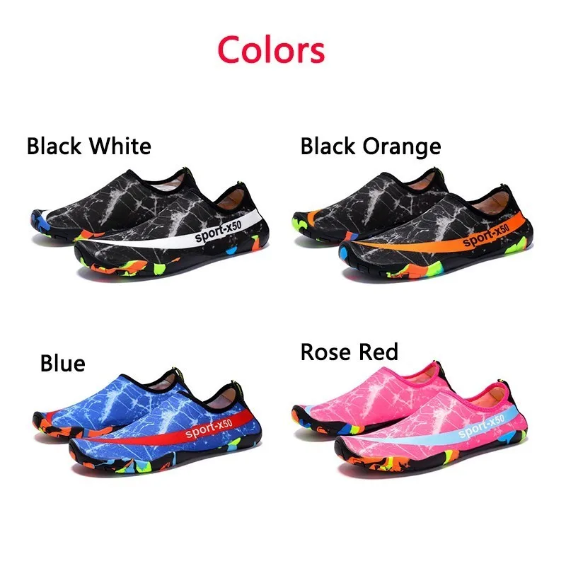 VEAMORS غير زلة البحر أكوا أحذية عشاق الشاطئ الأحذية الصيف تنفس بارد أحذية ماء الرجال النساء ضوء المنبع رياضية