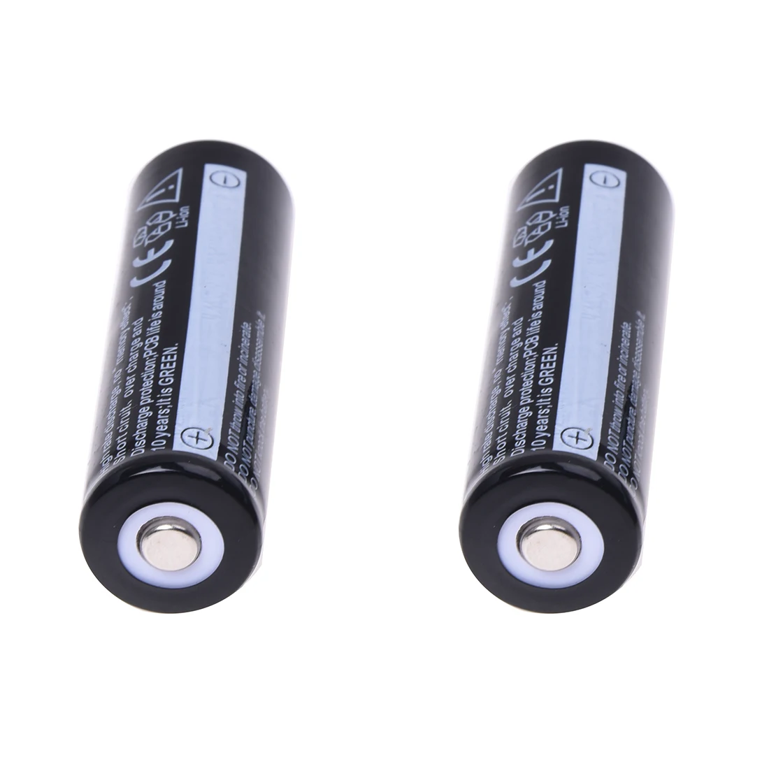Новый 2 шт 18650 3 7 V 1250mAh литиевая аккумуляторная черная батарея|Перезаряжаемые