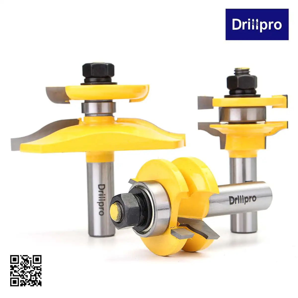

3pc 1/2" Shank Ogee Cutter Router Bit Set Cabinet Router Bits Milling Cutter Woodworking Tool