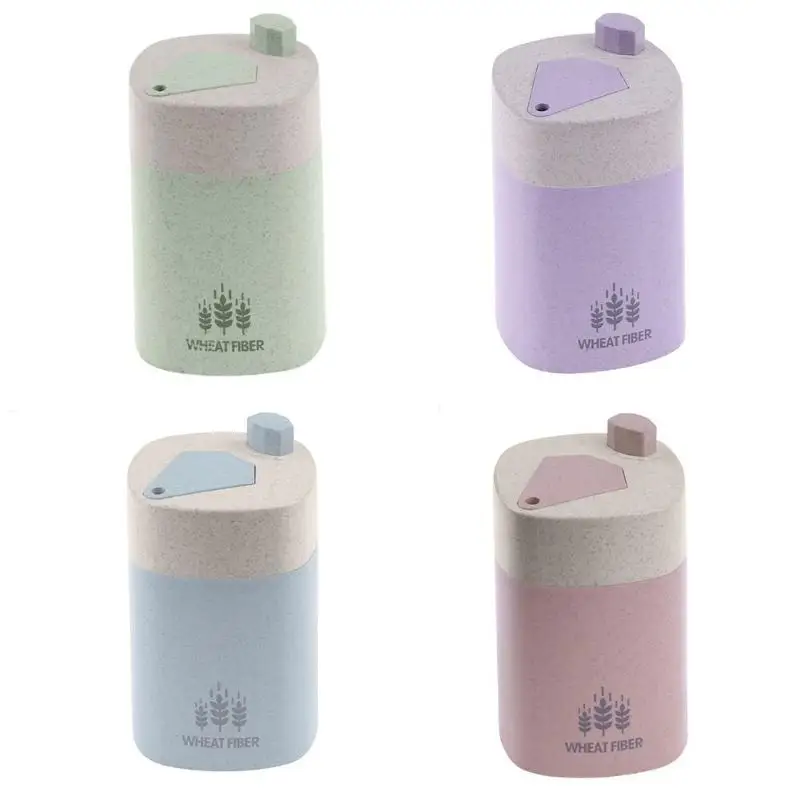 

Toothpick Dispenser Wheat Straw Auto Toothpick Box Environmental Kitchen Toothpick Bottle Table Decoration