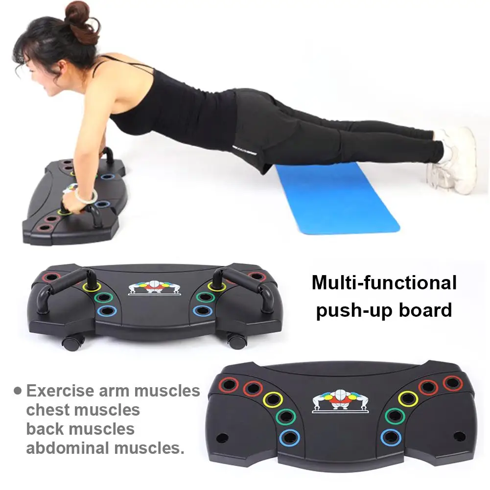 

2019 New Multifunctional Push-up Support Board Abdomen Fitness Exercise Gym Equipment Abdominal Muscle Trainer Exercise Tool