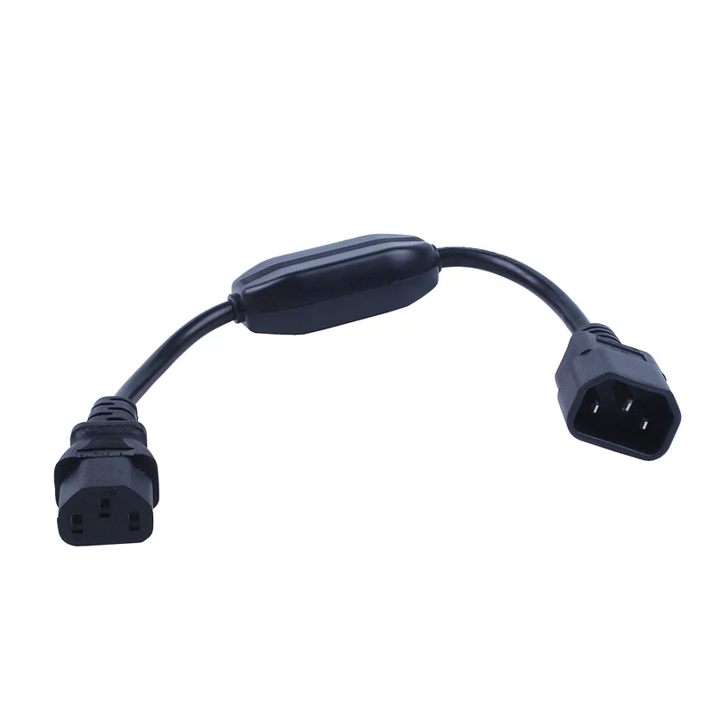 Специальный PDU UPS кабель питания IEC 320 C14 C13 с выключателем ВКЛ/ВЫКЛ 30 см черный| |