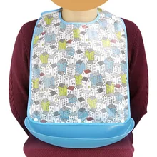2 Pieces Waterproof Adult Mealtime Bib Cloth Protector Disability Aid Apron