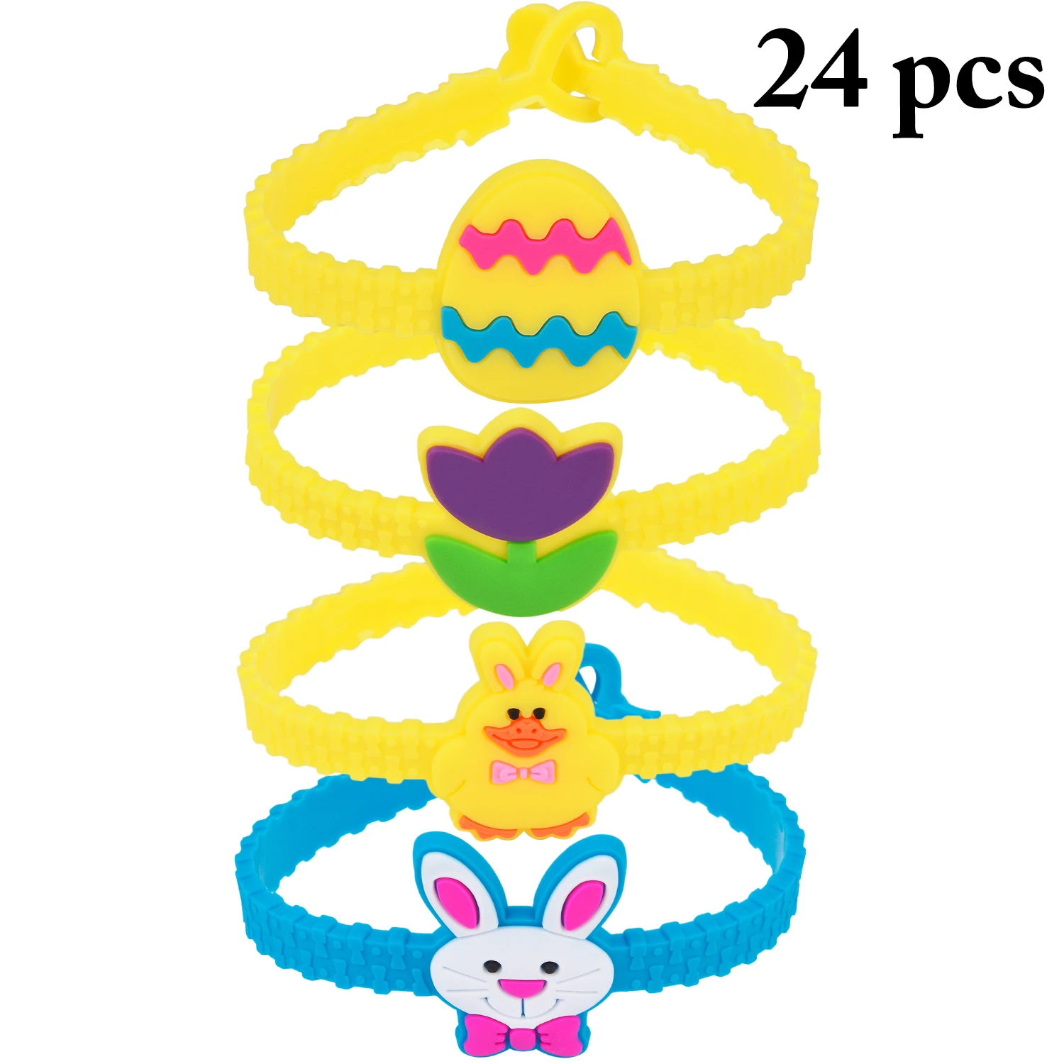 

2019 Explosions Environmental Protection Pvc Cartoon Sports Bracelet Epoxy Creative Wrist Band Easter Silicone Bracelet