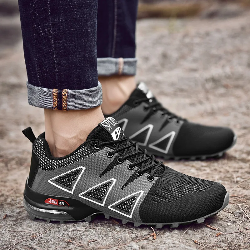 

IMAXANNA New Four Seasons Breathable Hiking Shoes For Man 2019 Mesh Men's Outdoor Athletics Trekking Climbing Shoes Plus Size