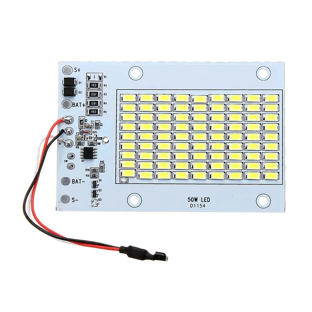 CLAITE DC3.7V 20 Вт 30 Вт 50 Вт светодиодный пульт дистанционного управления Управление DIY белый светильник источник чип для светильник-Управление светодиодный солнечный светильник