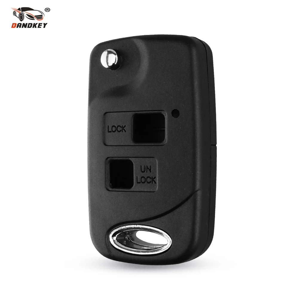 

Dandkey 2 Buttons Flip Floding For Toyota Yaris Carina Corolla Avensis Switch With TOY47 Blade TOY43 Blade Remote Key Shell