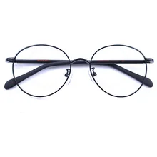 Ретро Круглые мужские оправы для очков, женские прозрачные очки для близорукости, очки по рецепту, ультралегкие очки с прозрачными линзами для мужчин