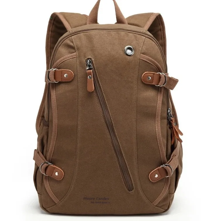 Мужская коричневая Повседневная стильная холщовая школьная сумка через плечо, рюкзаки рюкзак mochilas застежка-молния