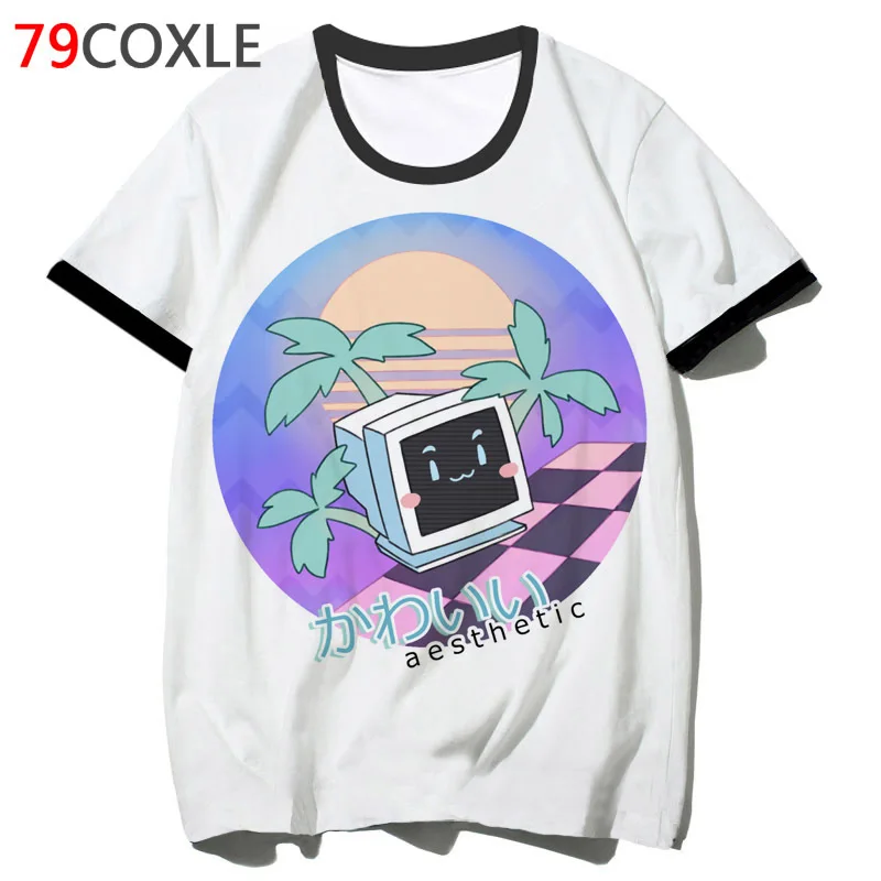 

grunge aesthetic Vaporwave t shirt streetwear harajuku clothing tshirt t-shirt hip funny 2019 men top male for hop tee school F7