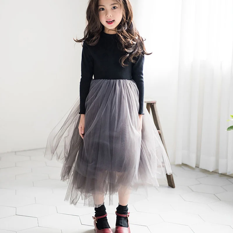 Koop Lente Herfst Baby Meisjes Partij Jurken 2019 Elegant Meisje Prinses Tule Avondjurk Voor Verjaardagsfeestje Teens Kids Kleding 4 14T