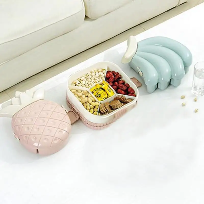 

Creative Snacks Storage Box Fruits Shape Candy Dish Bowl Home Decoration Serving Tray Melon Seeds Dried Fruit Plate Dish Tray