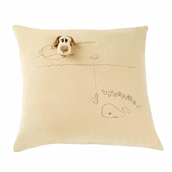

Cute Doggie Style Hold Pillow Car Throw Pillow Cushion (Khaki)