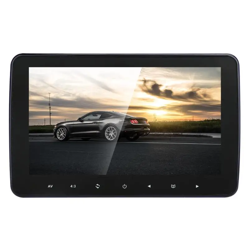 

VODOOL 10 inch Car Headrest Monitor DVD Video Player USB/SD/HDMI/IR/FM TFT LCD Digital Screen Touch Button Game Remote Control