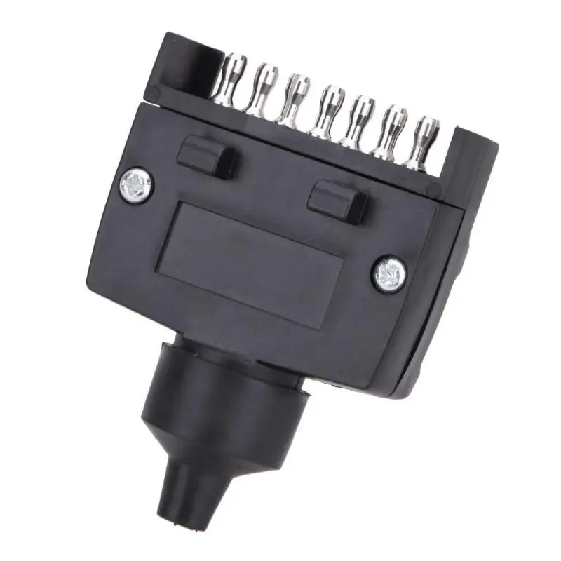 

VODOOL 1Pcs 7 Pin to 13 Pin Converter Trailer Adapter Socket Waterproof Connector Line Group Trailer Plug for Vehicle Automobile