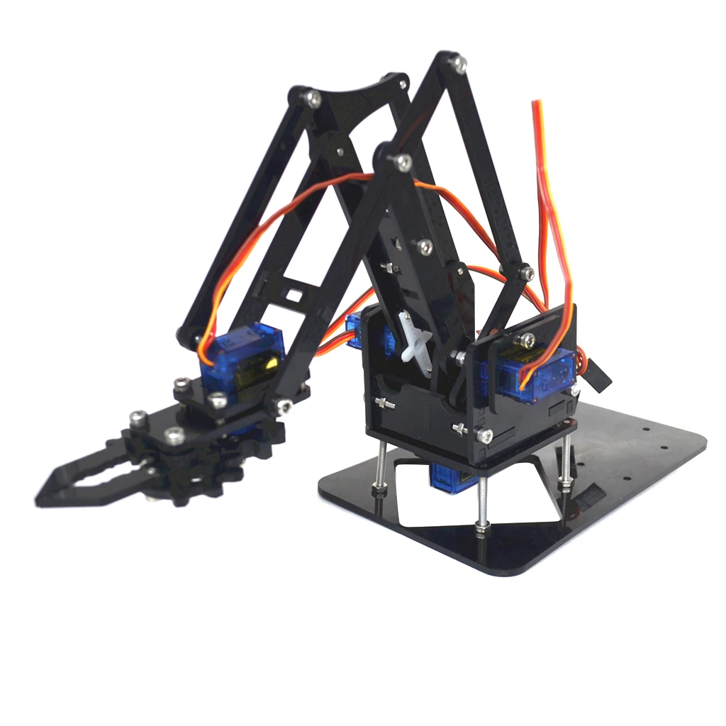 

DIY Assembling 4-Dof Robot Rotating Mechanical Arm 4 Servos for Arduino 51 Learning Manipulator Kits