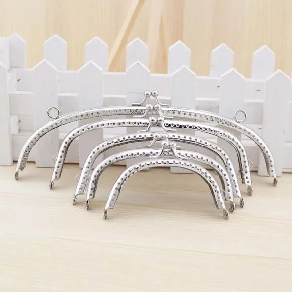 

Curve Export Of Gold 8.5 10 12 15 20 CM Half Round Shape Need Sew Project Silver Metal Purse Frame Hardware Obag Handles