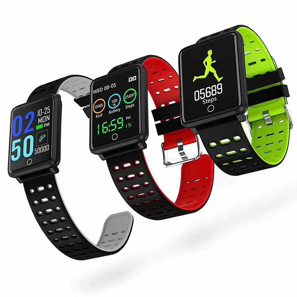 

XANES XANES F3 Smart Watch Men Women 1.44'' Color Screen IP67 Waterproof Heart Rate Monitor Pedometer Fitness Smartwatch