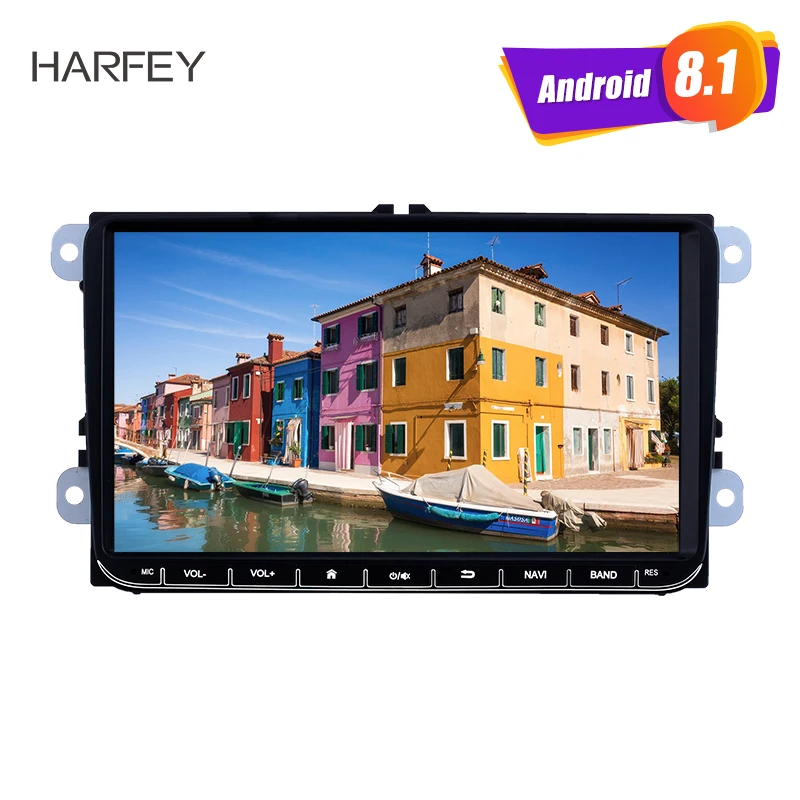 Автомагнитола Harfey 9 дюймов для VW Volkswagen Golf Polo Tiguan Passa MK5 MK6 Jetta Touran Android 8 1