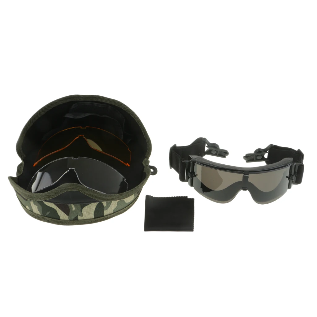 

Safety Hunting Shooting Helmet Tactical Goggles X800 Eye Protection Glasses for Helmet with Side Rails