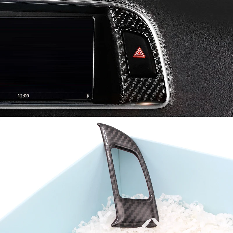 For Audi Q5 2009 2010 2011 2012 2013 2014 20015 2016 2017 Carbon Fiber Car Navigation Dashboard Panel Warning Light Cover Trim | Автомобили
