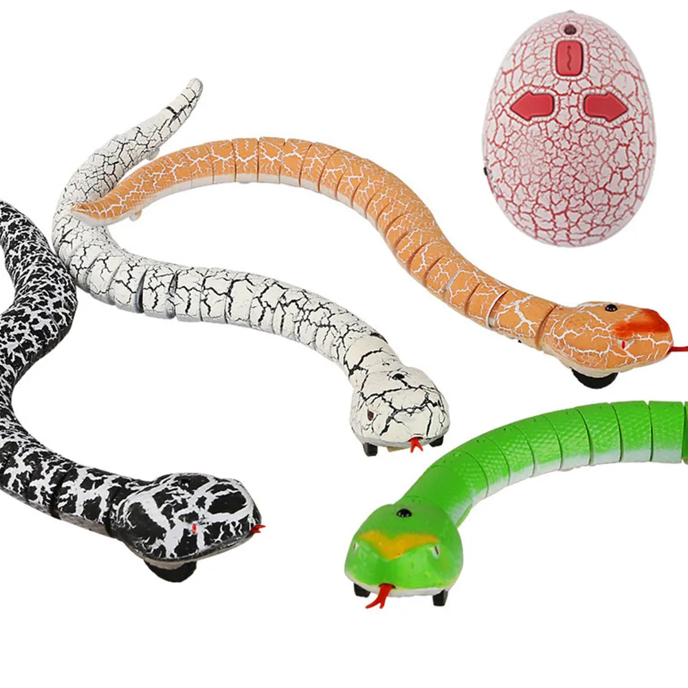 

Simulation 16" Long Rechargeable Remote Control Snake Rattlesnake Animal Trick Terrifying Mischief Toy