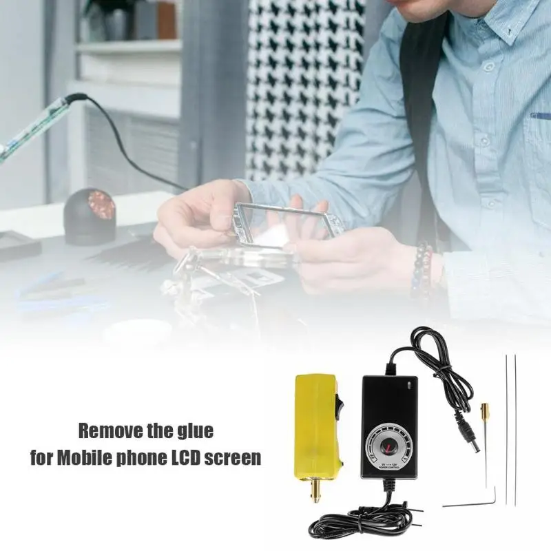 Pаспродажа CJ6 + Электрический клеевой стержень для удаления ЖК экрана инструмент для удаления клея для мобильного телефона OCA клей шлифовальный станок ...