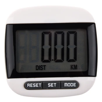 

New Multi-function Pedometer Distance Calorie Counter 5 Steps Buffer Error Correction Large LCD Display with Belt