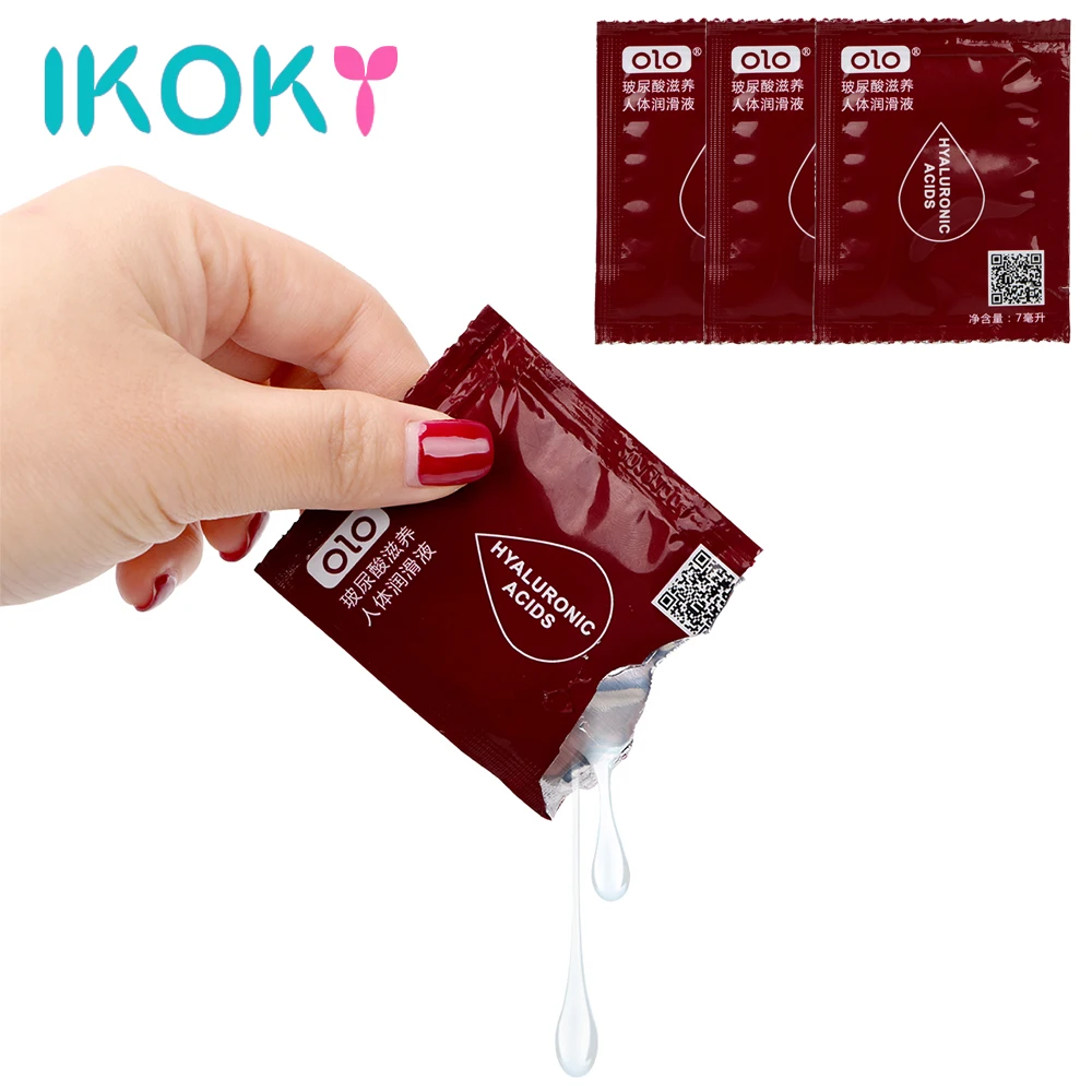 Интимная смазка IKOKY 7 мл 3 шт. на водной основе гладкая Анальная Вагина масло от