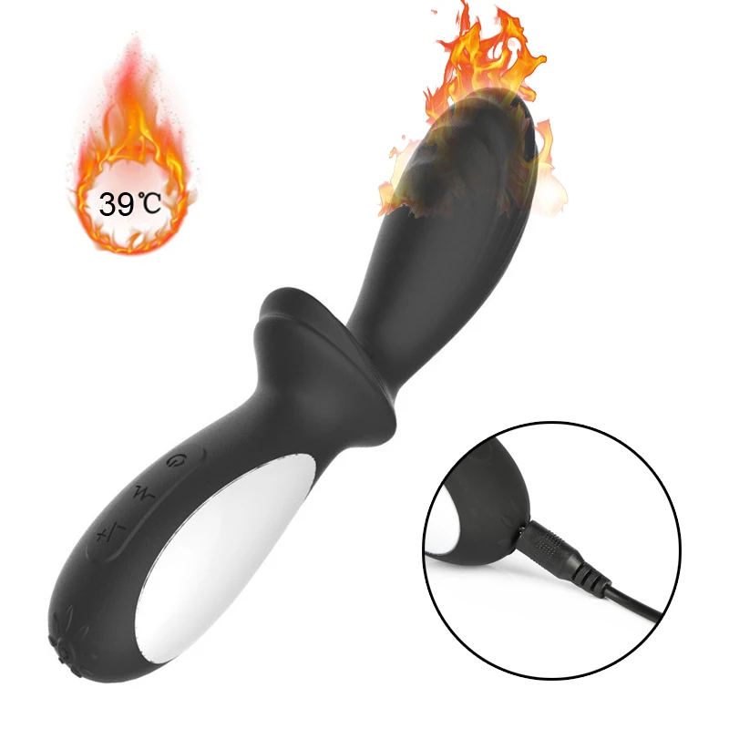 USB Charging 30 Speeds Smart Heating Prostate Massger font b Dildo b font Vibrators For Women