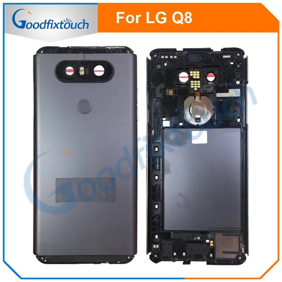 

For LG Q8 back cover Battery Cover backcover Back Housing Door With Fingerprint Flex Cable For LG Q8 Replacement Parts