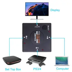 Горячая TTKK Горячее предложение 1 шт. Оптовая Продажа Mini HDMI порты и разъёмы 3 HDMI разделитель коммутатор для HDTV 1080 P Vedio