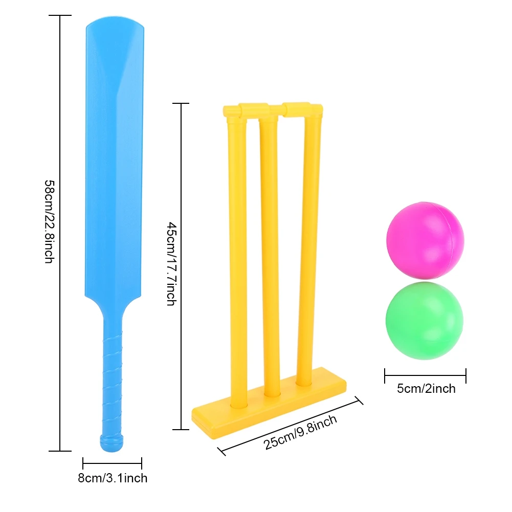 Детский набор для крикета, подарок, Спортивная Интерактивная настольная игра, игры в крикет, игрушки для спортивных игр, детские пластиковые шарики для крикета, игровой набор