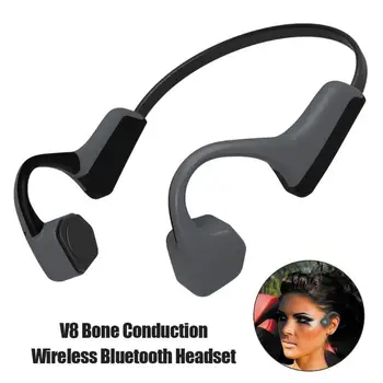 

V8 Bluetooth Wireless Bone Conduction Headset Outdoor Run Sports High Quality Music Bass Headphone for Mic Bluetooth Earphones