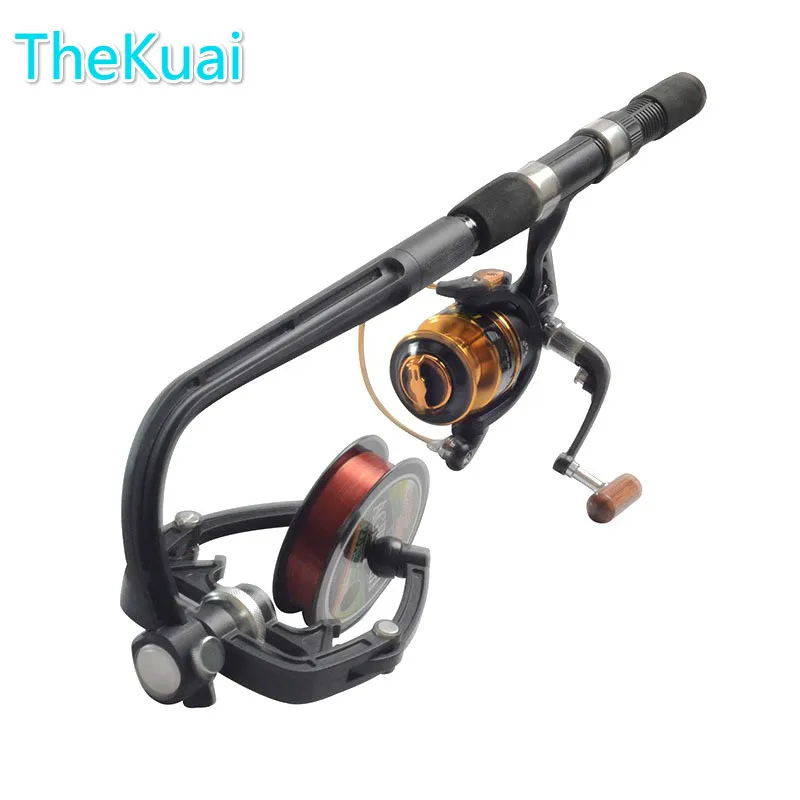 

TheKuai Fishing Reel Line Winder Spooler Machine Spinning Reel System Spinning Line Reel New 100% Graphite Construction
