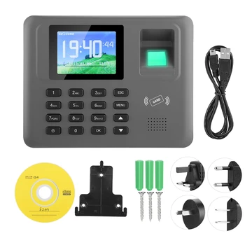 

Colorful Screen Fingerprint Recognition Time Attendance Machine Time Clock 100-240V on sale